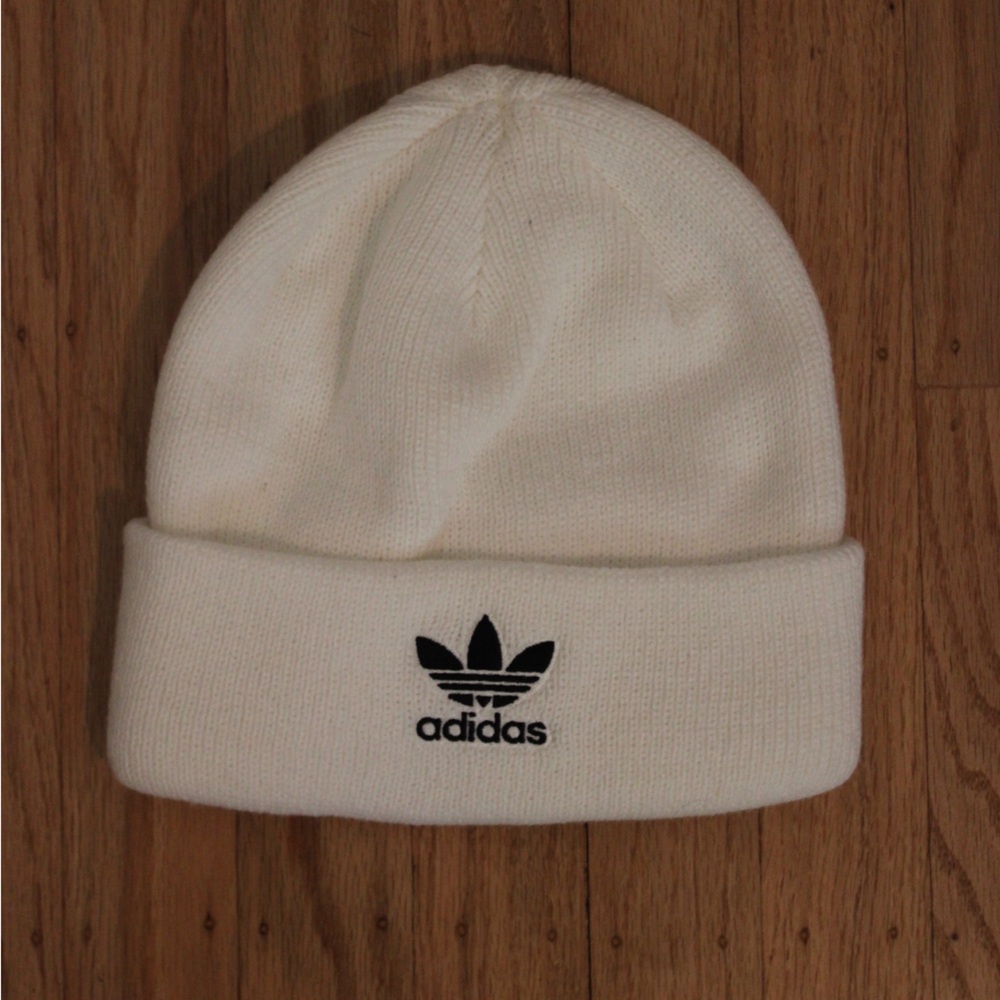 Adidas Classic White Knit Beanie
